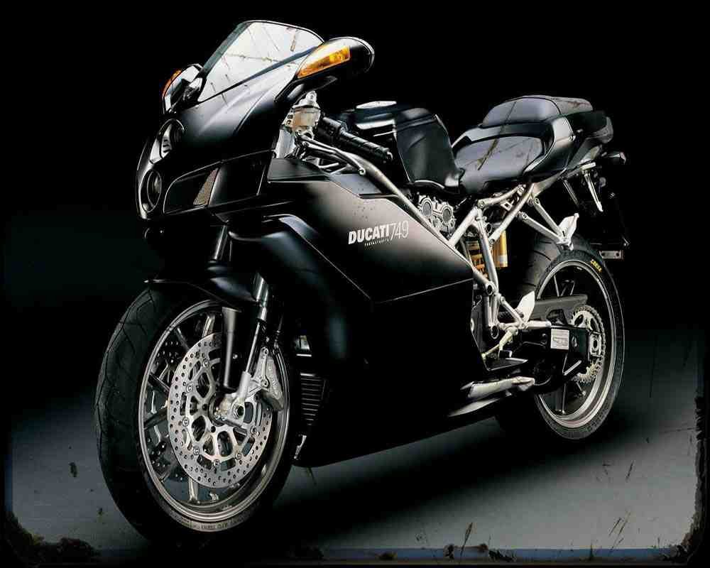 Ducati 749 Dark 06 Motorbike Vintage Aged A4 Photo Print