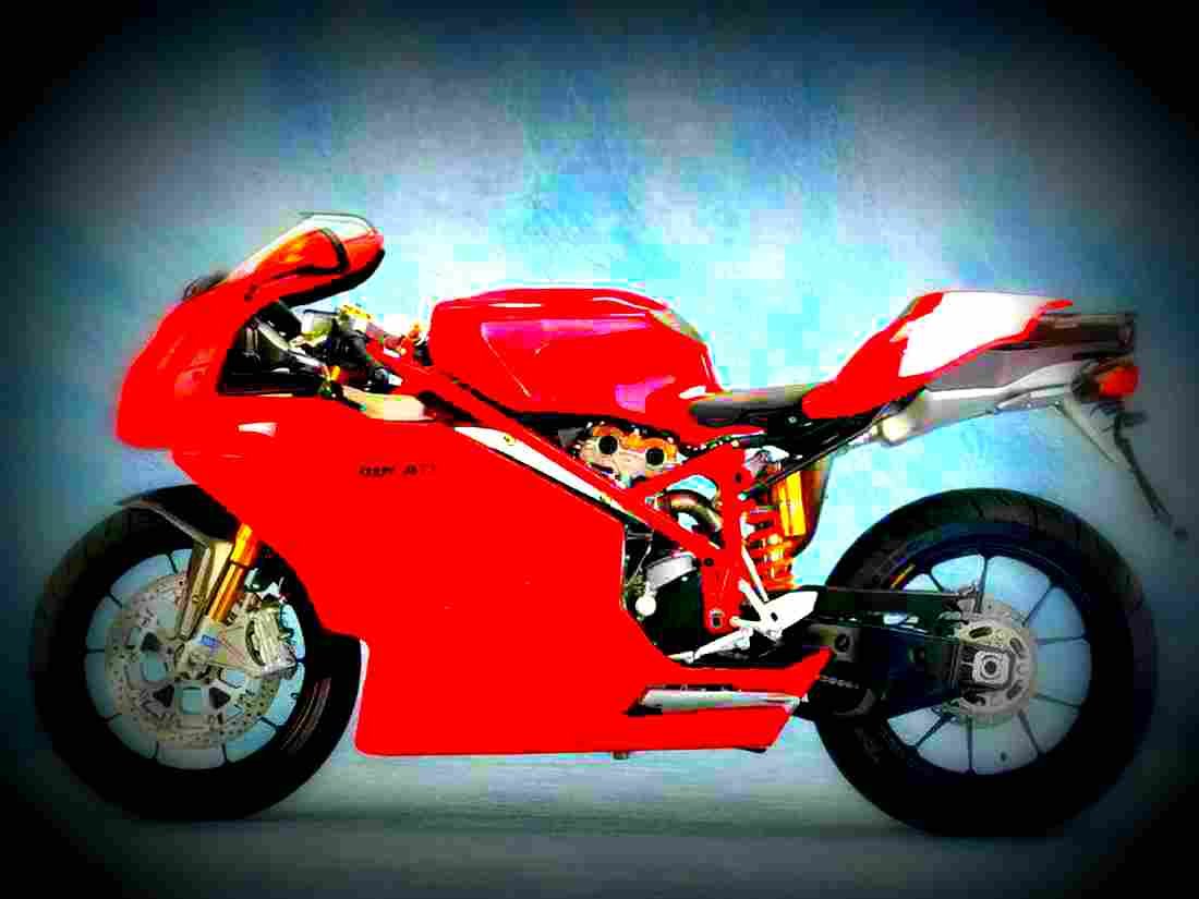 Ducati 749 R 2004 2 motorbike A4 Photo Print