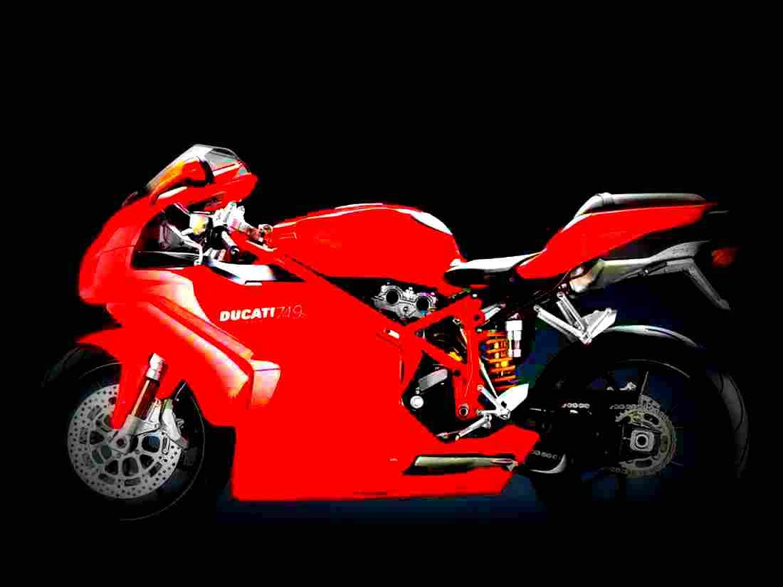 Ducati 749 S 2003 5 motorbike A4 Photo Print