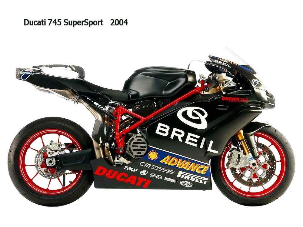Ducati 749 SuperSport 2004 motorbike A4 Photo Print