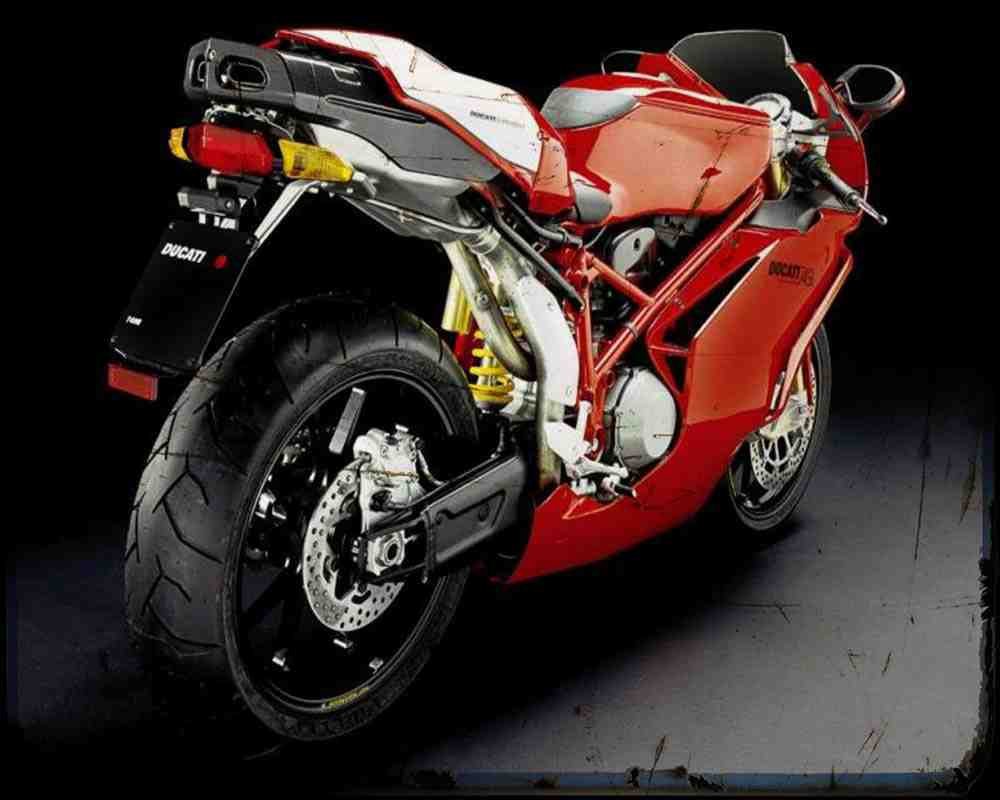 Ducati 749R 04 4 Motorbike Vintage Aged A4 Photo Print