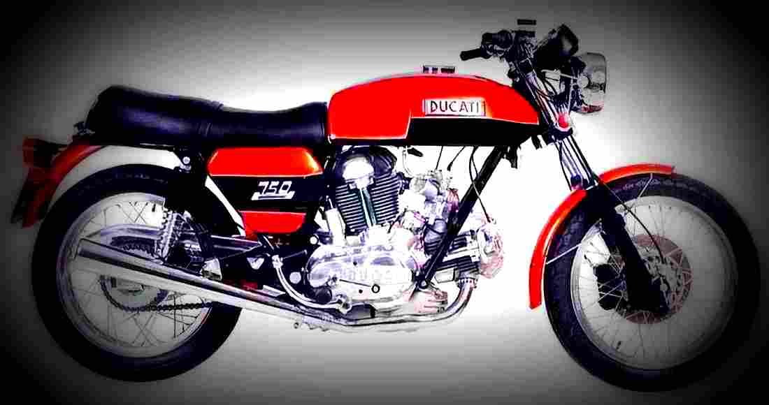 Ducati 750 1971 2 motorbike A4 Photo Print