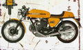 Ducati 750 1973 Aged Vintage A4 Photo Print