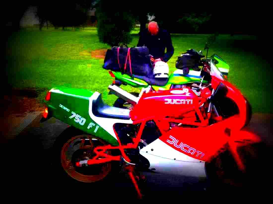 Ducati 750 F1 1985 3 motorbike A4 Photo Print