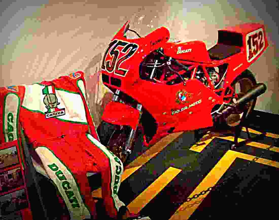 Ducati 750 F1 1986 2 motorbike A4 Photo Print