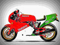Ducati 750 F1 1987 1 motorbike A4 Photo Print