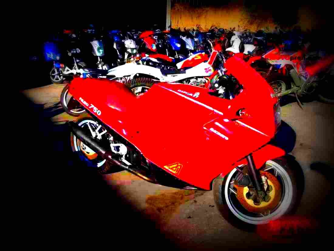 Ducati 750 Paso 1986 3 motorbike A4 Photo Print