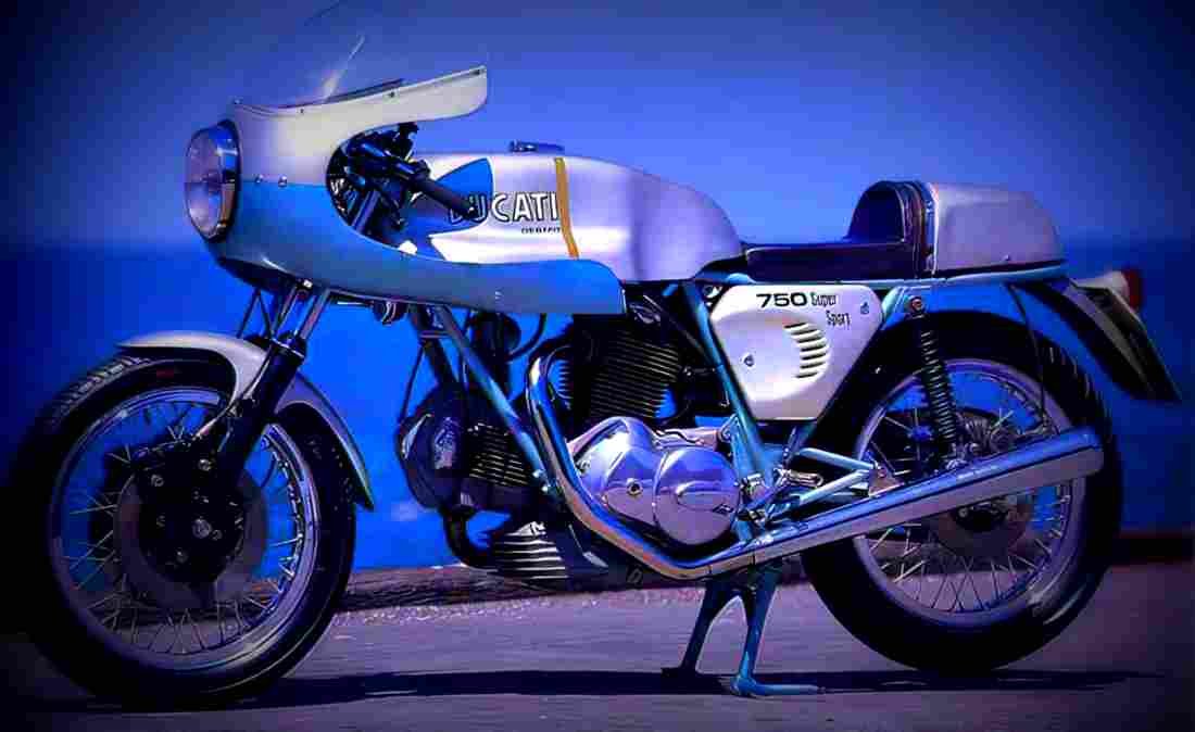 Ducati 750 SS 1973 2 motorbike A4 Photo Print
