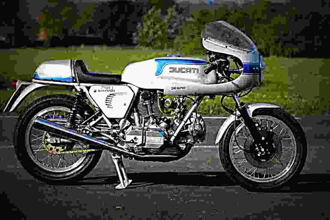 Ducati 750 SS 1975 1 motorbike A4 Photo Print