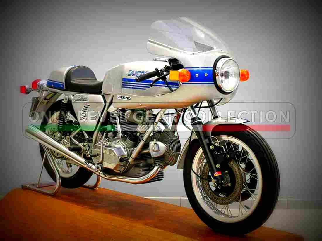 Ducati 750 SS 1976 3 motorbike A4 Photo Print