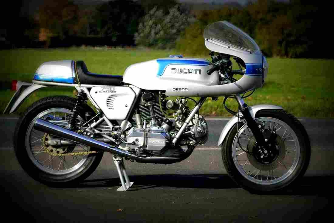 Ducati 750 SS 1977 2 motorbike A4 Photo Print
