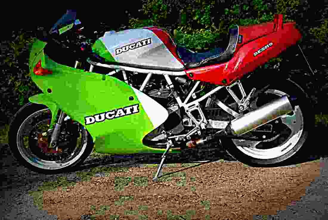 Ducati 750 SS 1977 6 motorbike A4 Photo Print
