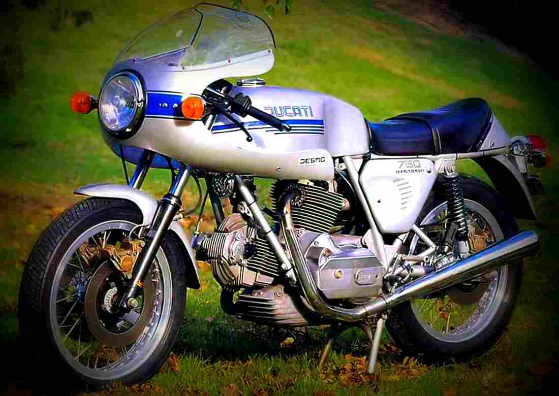 Ducati 750 SS 1978 1 motorbike A4 Photo Print