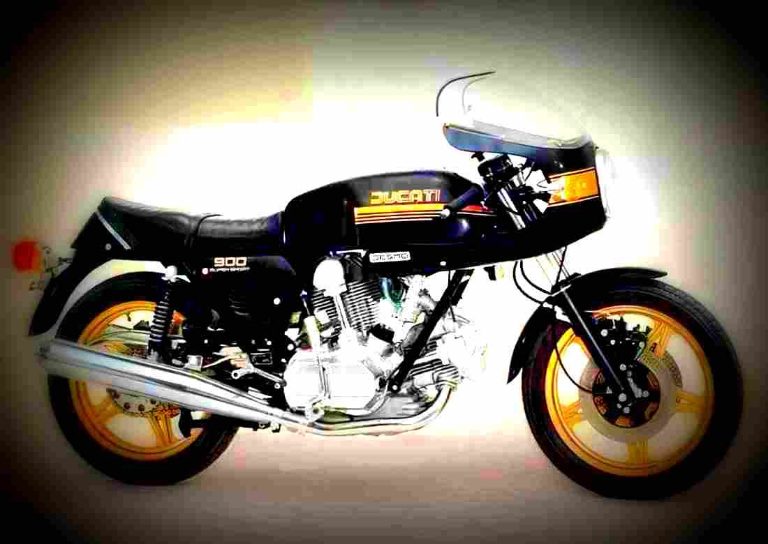 Ducati 750 SS 1978 2 motorbike A4 Photo Print
