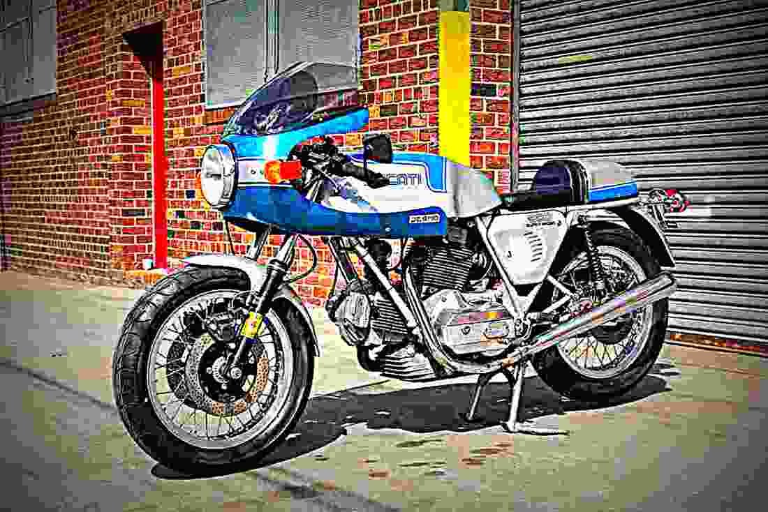 Ducati 750 SS 1978 6 motorbike A4 Photo Print