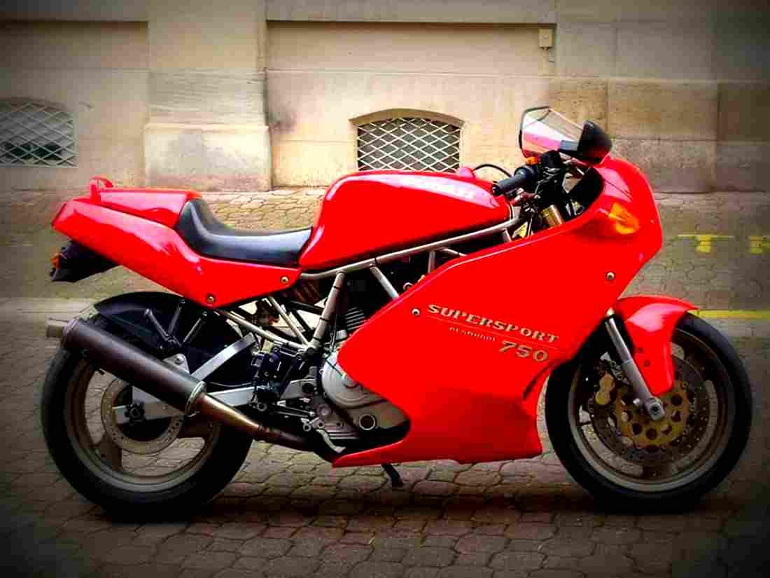 Ducati 750 SS 1991 5 motorbike A4 Photo Print