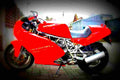 Ducati 750 SS 1993 2 motorbike A4 Photo Print
