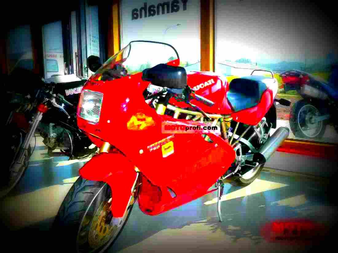 Ducati 750 SS 1997 1 motorbike A4 Photo Print