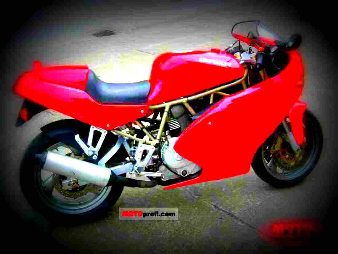 Ducati 750 SS 1998 1 motorbike A4 Photo Print