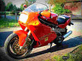 Ducati 750 SS C 1994 4 motorbike A4 Photo Print