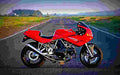 Ducati 750 SS Supersport 1999 1 motorbike A4 Photo Print