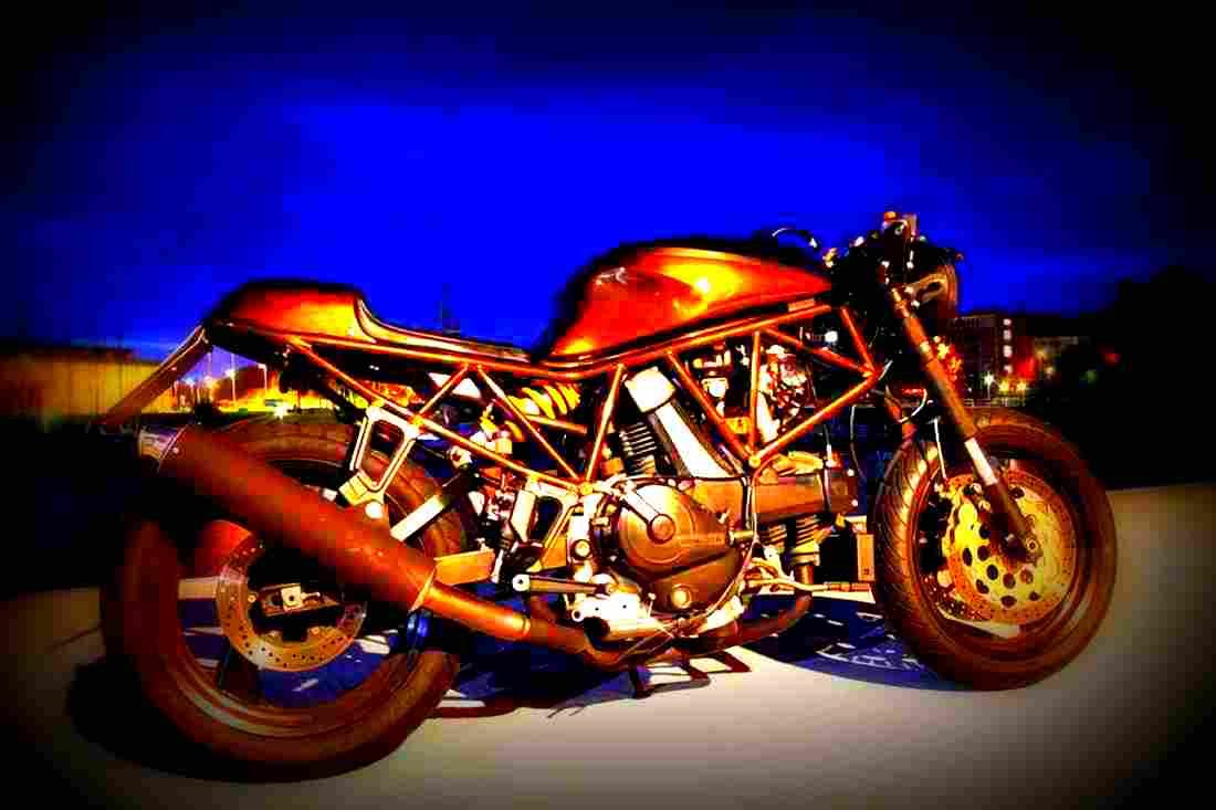 Ducati 750 SS Supersport 1999 4 motorbike A4 Photo Print