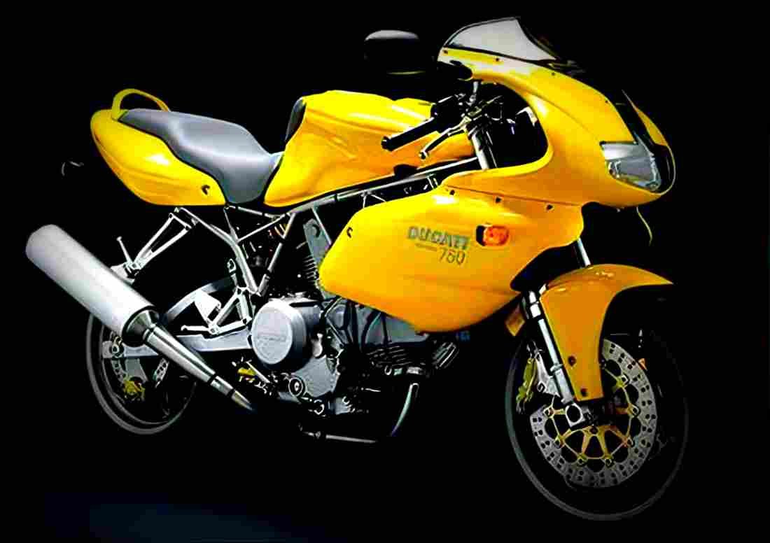Ducati 750 SS Supersport 1999 6 motorbike A4 Photo Print