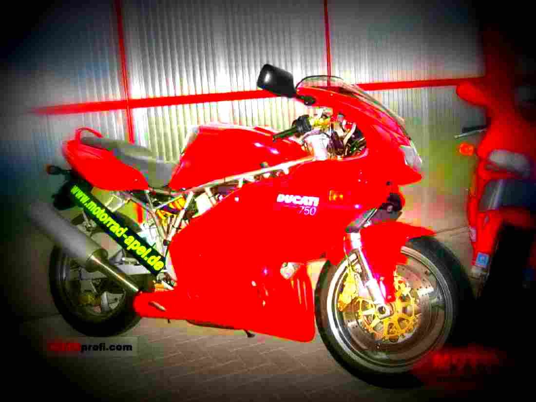 Ducati 750 SS Supersport 2002 1 motorbike A4 Photo Print