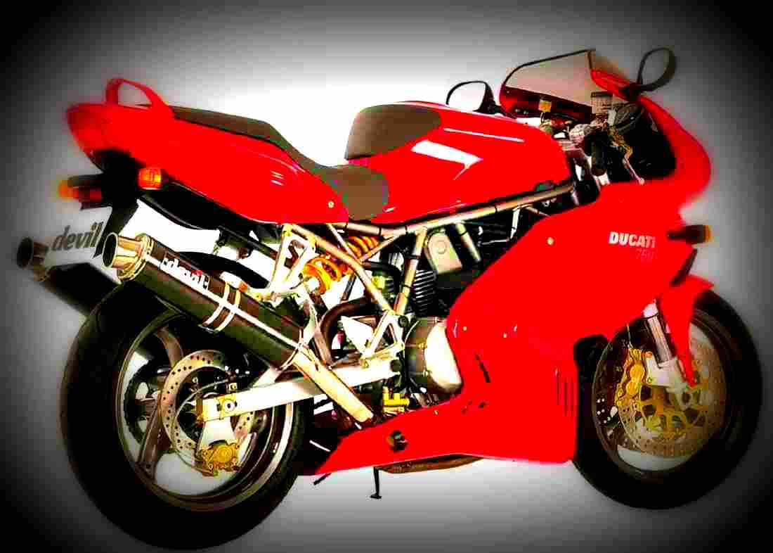 Ducati 750 SS Supersport 2002 4 motorbike A4 Photo Print
