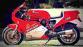 Ducati 750 Santa Monica 1988 1 motorbike A4 Photo Print