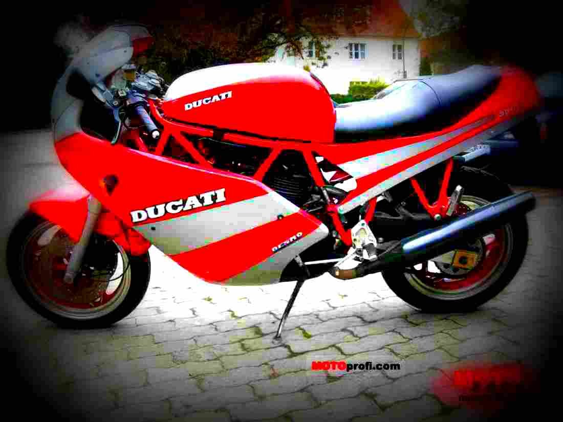 Ducati 750 Sport 1989 4 motorbike A4 Photo Print