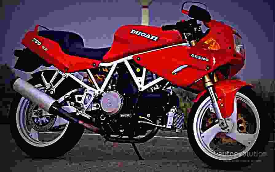 Ducati 750 Sport 1990 4 motorbike A4 Photo Print