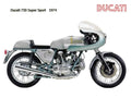 Ducati 750 SuperSport 1974 motorbike A4 Photo Print