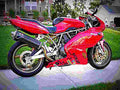 Ducati 750 Supersport 2001 2 motorbike A4 Photo Print