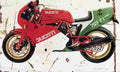 Ducati 750F1 1987 Aged Vintage A4 Photo Print