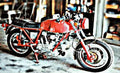 Ducati 750Gt motorbike A4 Photo Print