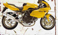 Ducati 750SS 1999 Aged Vintage A4 Photo Print