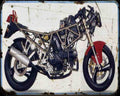 Ducati 750Ss 92 2 Motorbike Vintage Aged A4 Photo Print