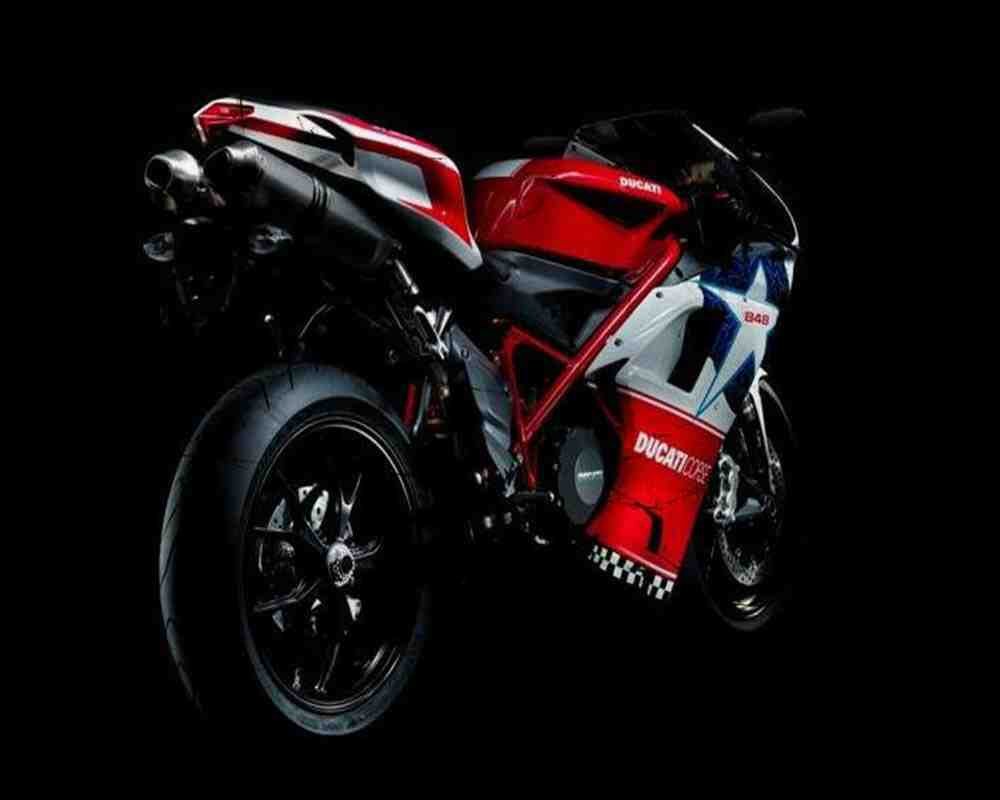 Ducati 848 Hayden Rep 3 Motorbike Vintage Aged A4 Photo Print