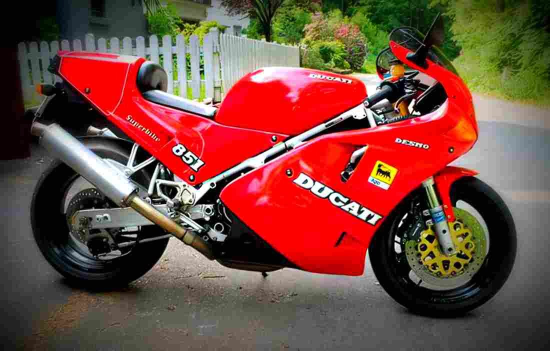 Ducati 851 S3 Strada 1992 1 motorbike A4 Photo Print