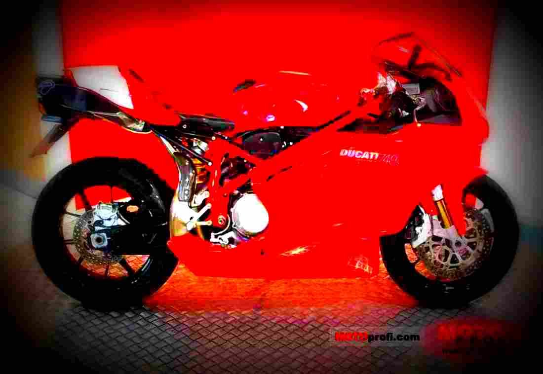 Ducati 851 S3 Strada 1992 2 motorbike A4 Photo Print