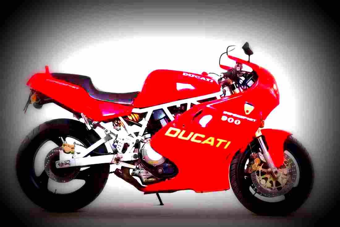 Ducati 851 S3 Strada 1992 5 motorbike A4 Photo Print