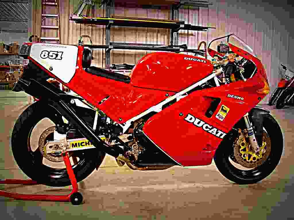 Ducati 851 SP 3 1991 1 motorbike A4 Photo Print