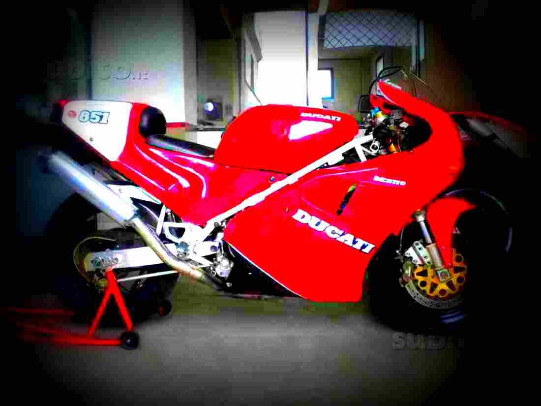 Ducati 851 SP 3 1991 3 motorbike A4 Photo Print