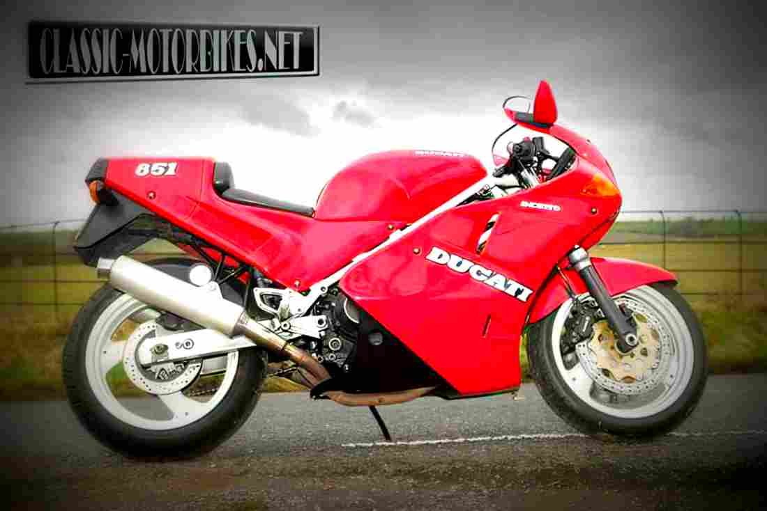 Ducati 851 SP 3 1991 4 motorbike A4 Photo Print
