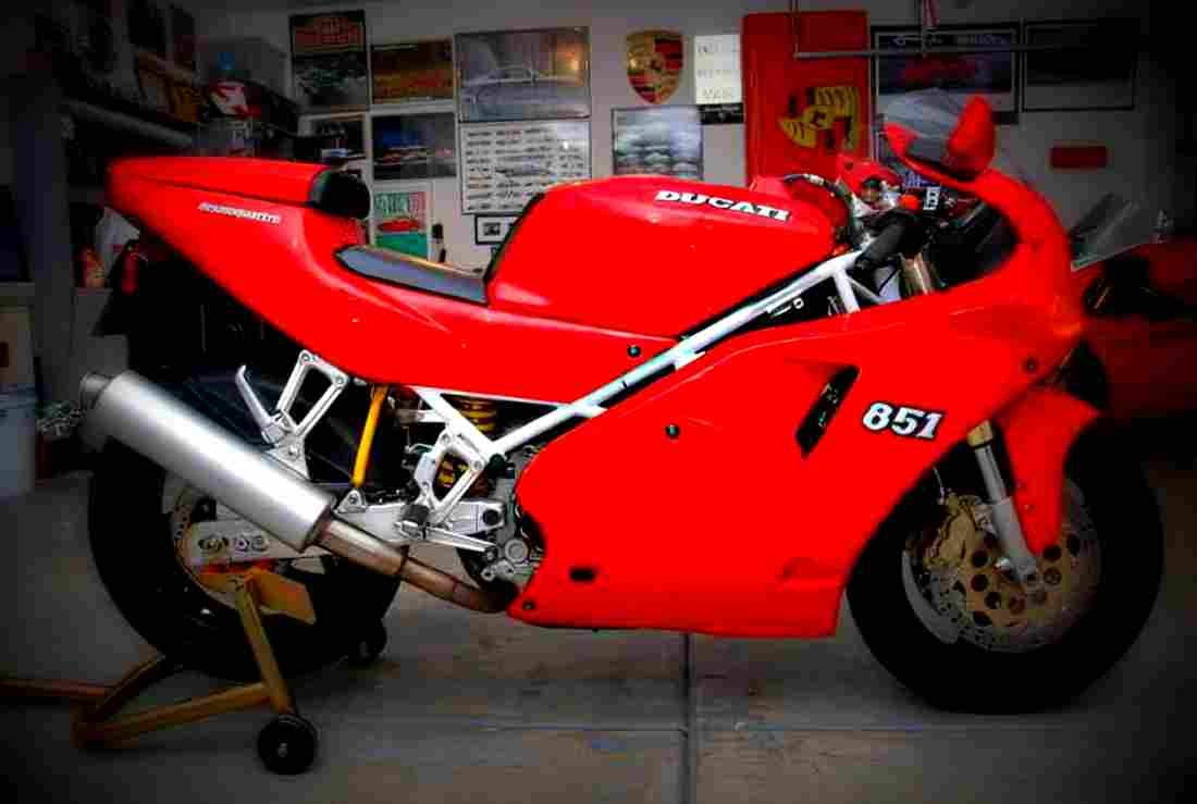 Ducati 851 SP 4 1992 6 motorbike A4 Photo Print