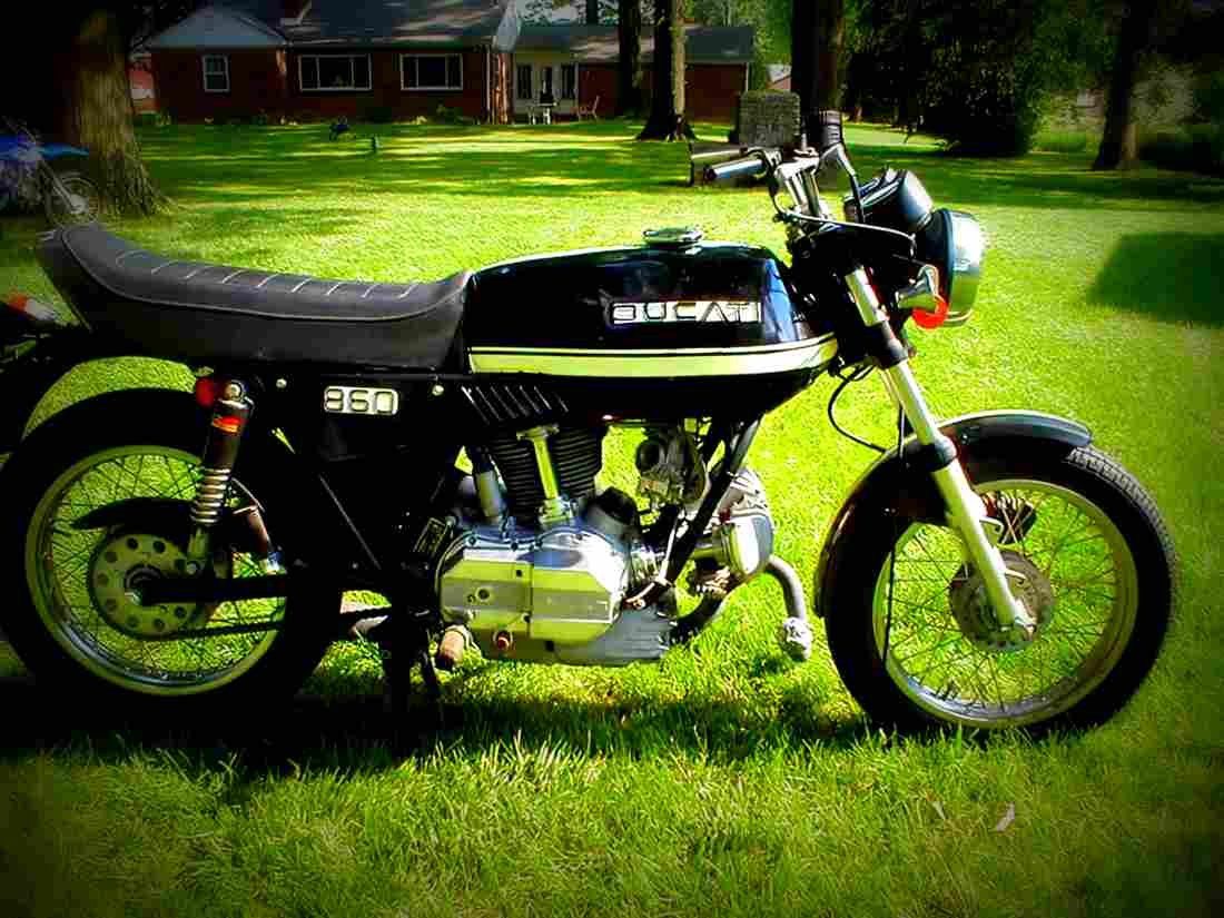 Ducati 860 GTS 1978 6 motorbike A4 Photo Print