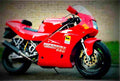 Ducati 888 Strada 1993 1 motorbike A4 Photo Print