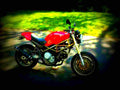 Ducati 900 Monster 1996 3 motorbike A4 Photo Print