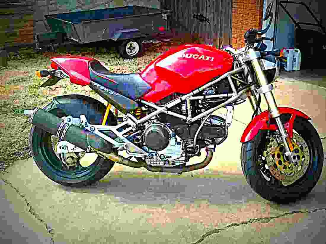 Ducati 900 Monster 1997 1 motorbike A4 Photo Print